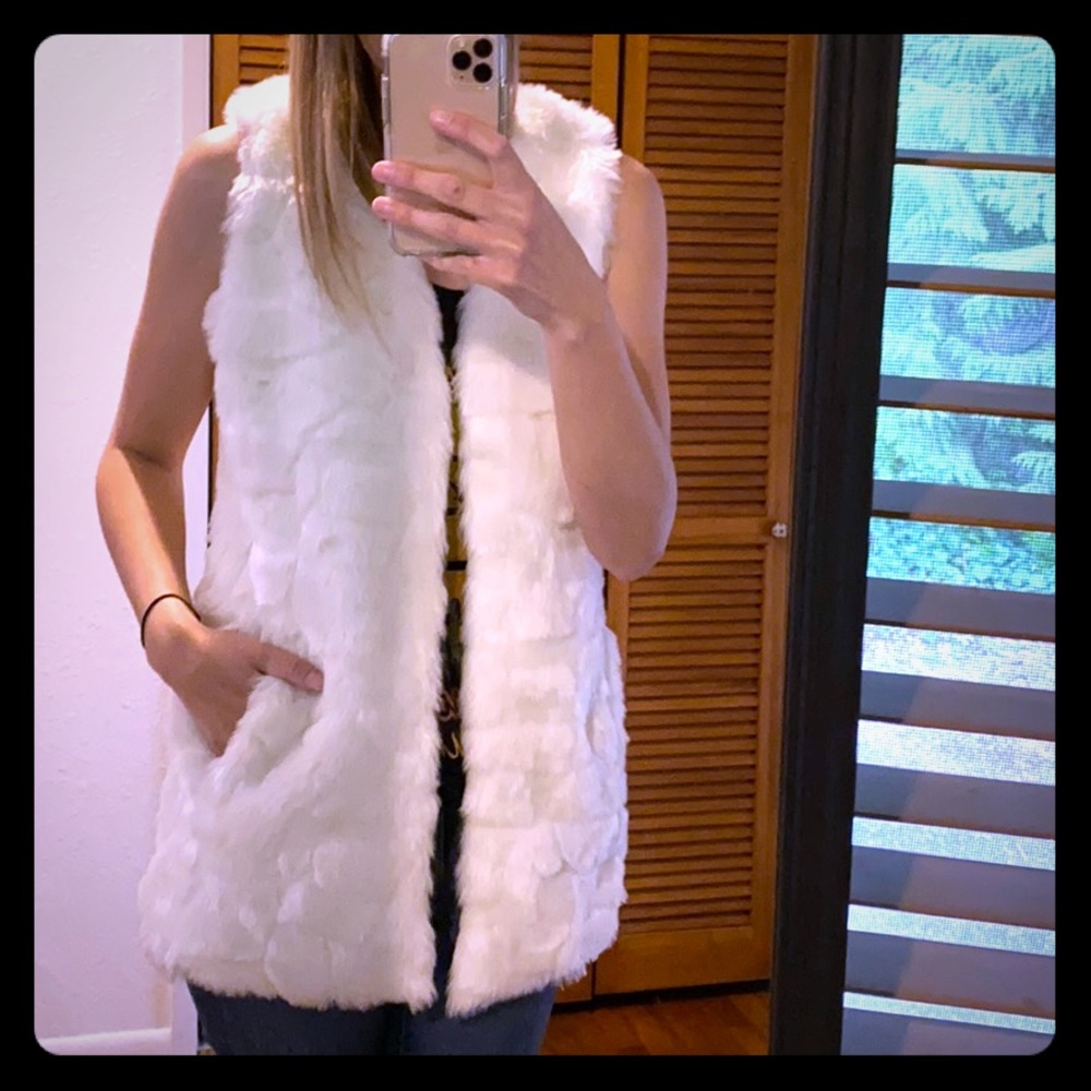 Faux fur vest